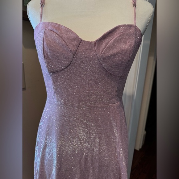 LuLu’s shimmering pink maxi dress size medium - Picture 15 of 16